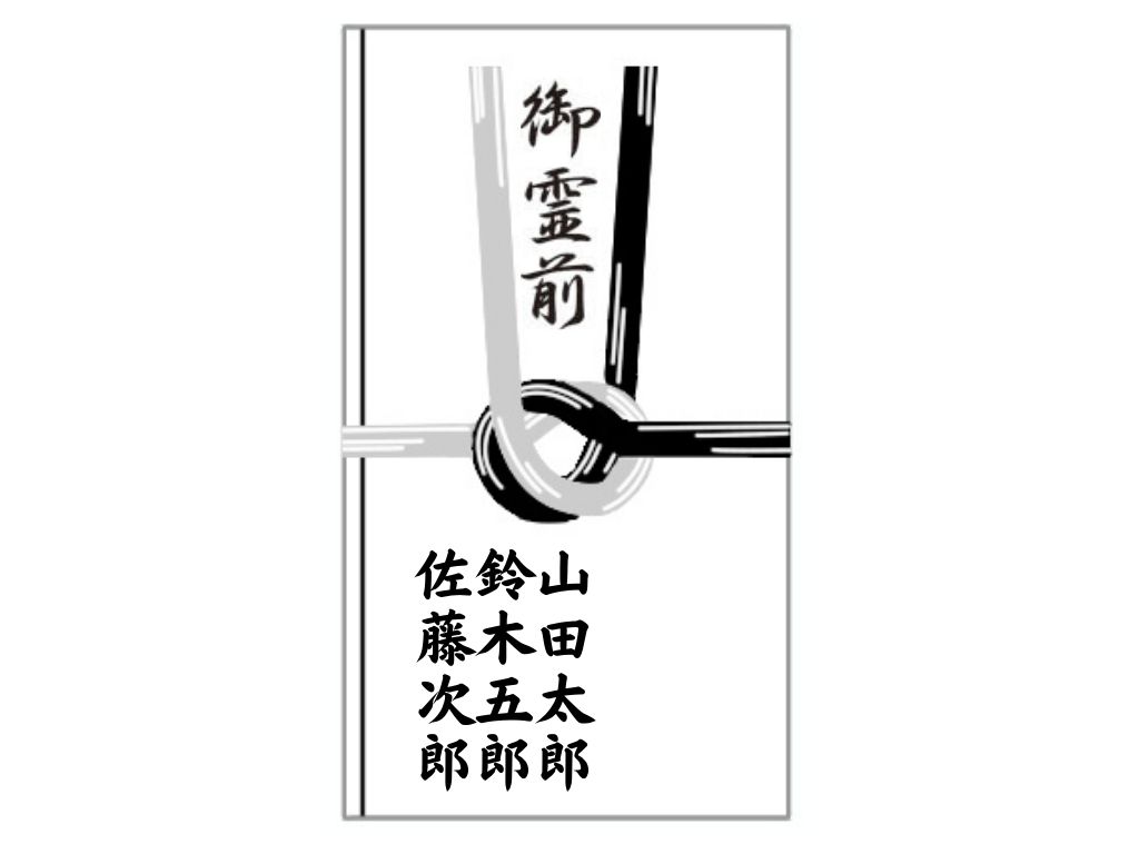 御霊 前 書き方 夫婦