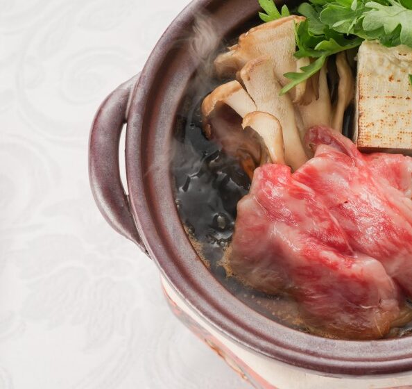 松阪牛すき煮プランの料理(池袋・天空の庭 星のなる木)